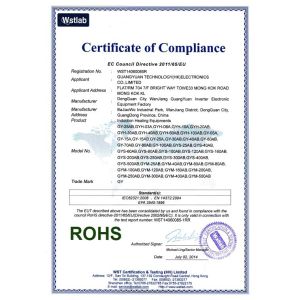 Guang Yuan Technology (HK) Electronics Co., Limited Certifications