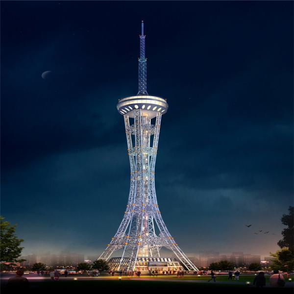 Quality Tubular Q235 Steel 15m Galvanized Radio And Television Tower for sale