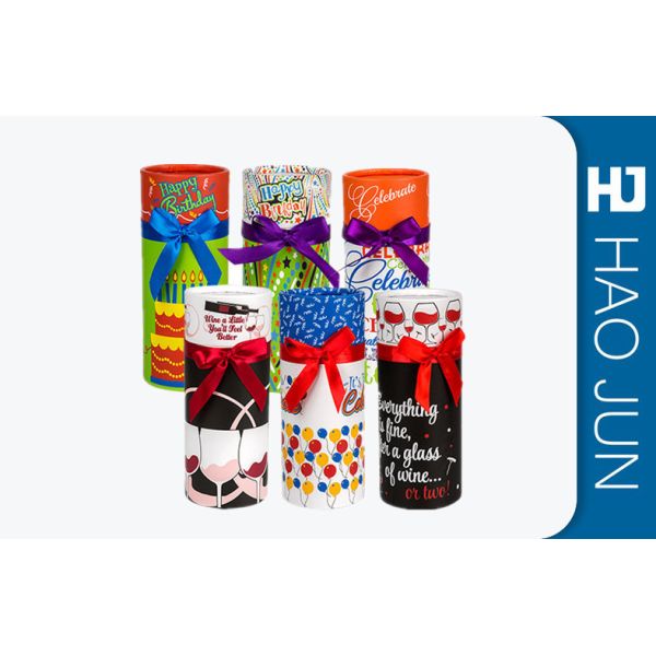 Food Grade Cylindrical Shipping Tube , Recyclable Cylinder Paper Box