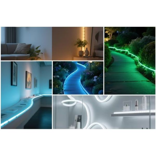 Long Cascade Flexible LED Strip Lights Custom SMD 2835 60 / 120 LED Lights