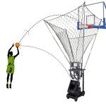 Pass Back Basketball Shooting Machine Horizontal Angle Adjustable 123Kg