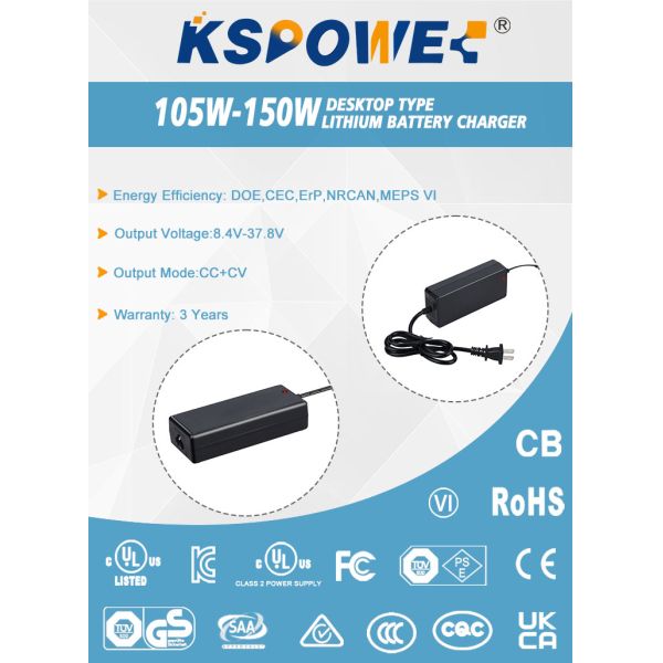 ODM Constant Current Lithium Battery Charger 8.4V 4A Desktop Battery Charger