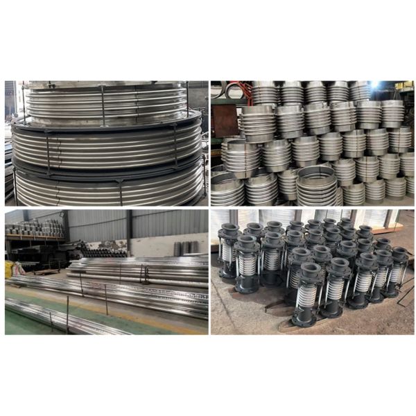 Corrugated Axial Compensator Flexible Axial Metal Expansion Joint SS304/316 Flange End Chemical Industry Pipe
