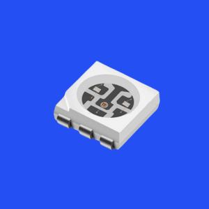 High Brightness 5050 RGB LED Diode 5.0x5.0mm PCT Bracket 120 Degree Beam Angle 6 Pin Clear Lens 0.2W SMD Chip