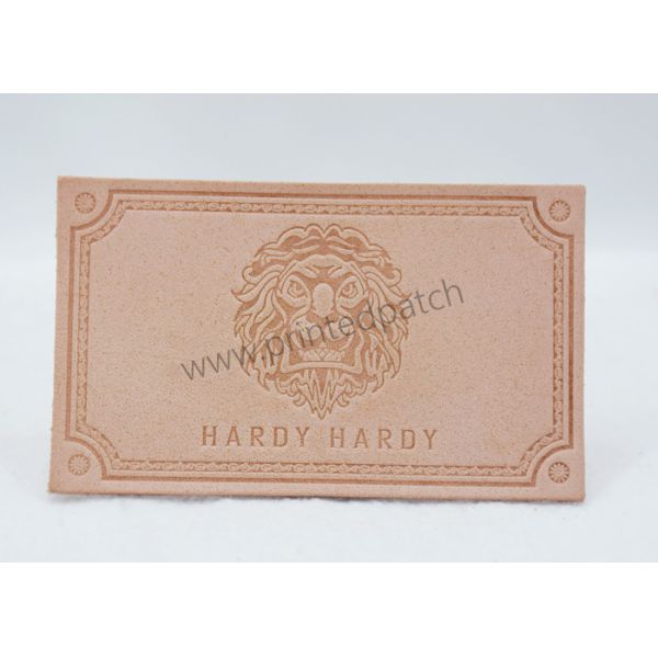 ODM Embossed Genuine Leather Patches For Clothing And Home Textiles