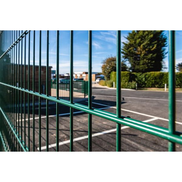 Garden Use Double Wire Mesh Fence , High Strength Steel Mesh Fence Durable