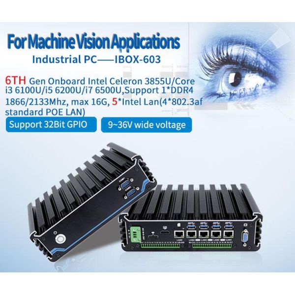 Industrial Mini PC IBOX-603 Plus With Intel Core I5 6200U Processor