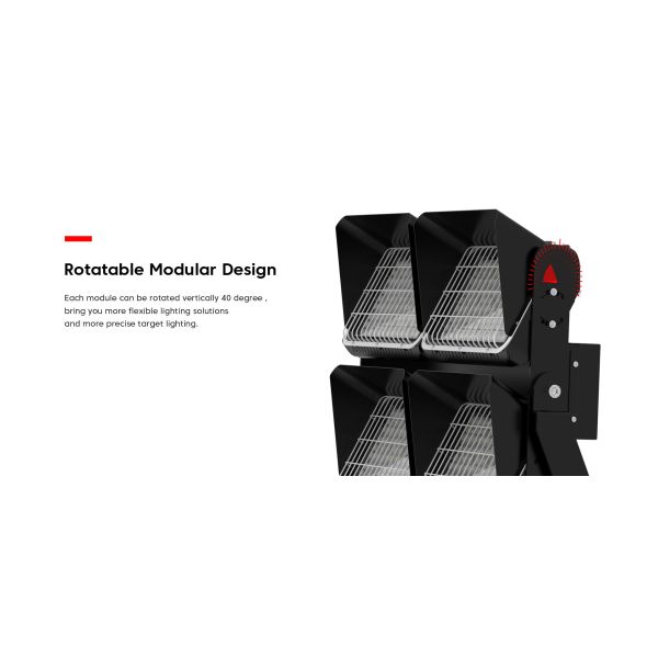 AC90 - 305V Outdoor LED Stadium Lights 600W LED Sports Lighting