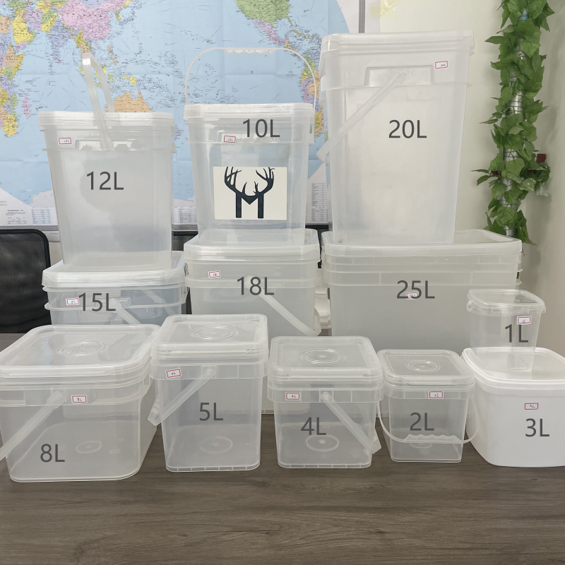 5 Gallon Plastic Pail for Durable Resin Epoxy Paint Bucket Durable HDPE Material Used