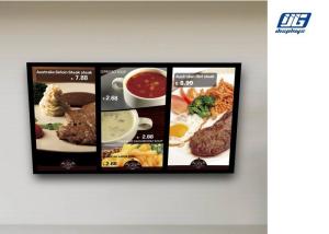 China Wall Mounted Digital Advertising Display Screens High Resolution Menu Board wholesale