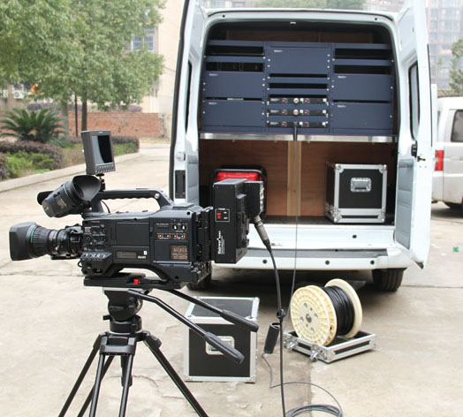 SDI video with remote& tally& intercom& return video to fiber Multiplexer use in EFP