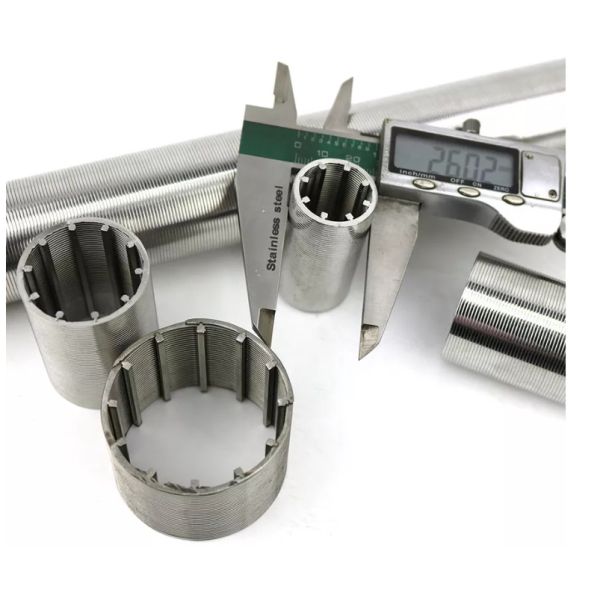 Stainless Slotted Wedge Wire Filter Mesh Water Well Screen Filter Tube