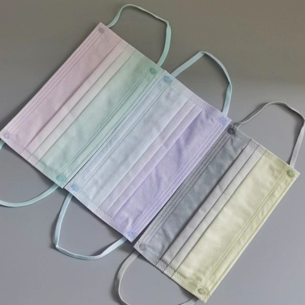 Disposable Face Mask Elastic Ear Loop Material Coloured Elastic Band Cord 5.0mm