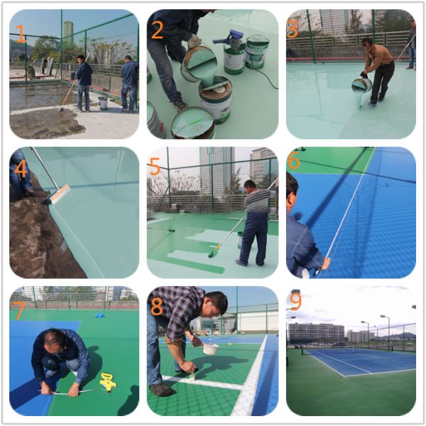 UV Resistant PU Sports Flooring Cushioning Eco Friendly