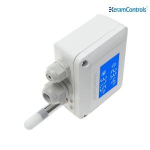 Air Duct Mounted Temperature Humidity Transmitter Digital Output