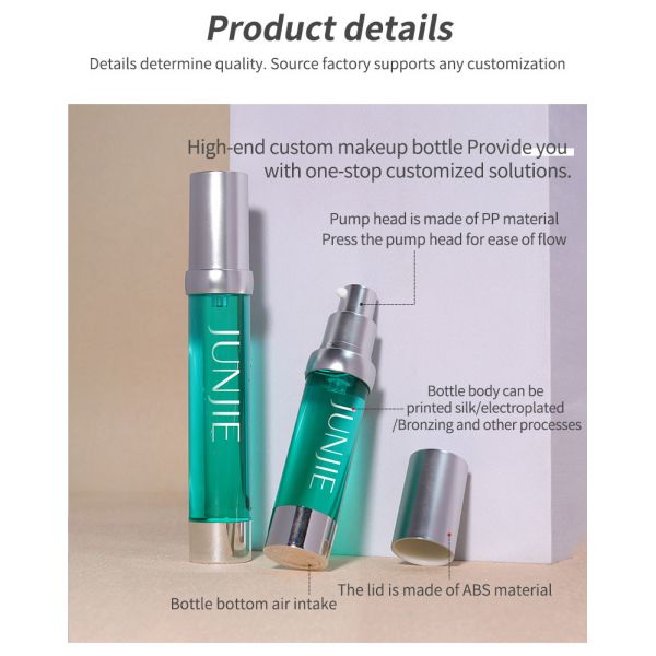 20ml 30ml High End AS Transparent Airless Pump Bottle