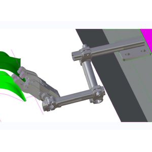Easy Adjustment Pneumatic Gripper Mechanism For Holding Metal Stamps