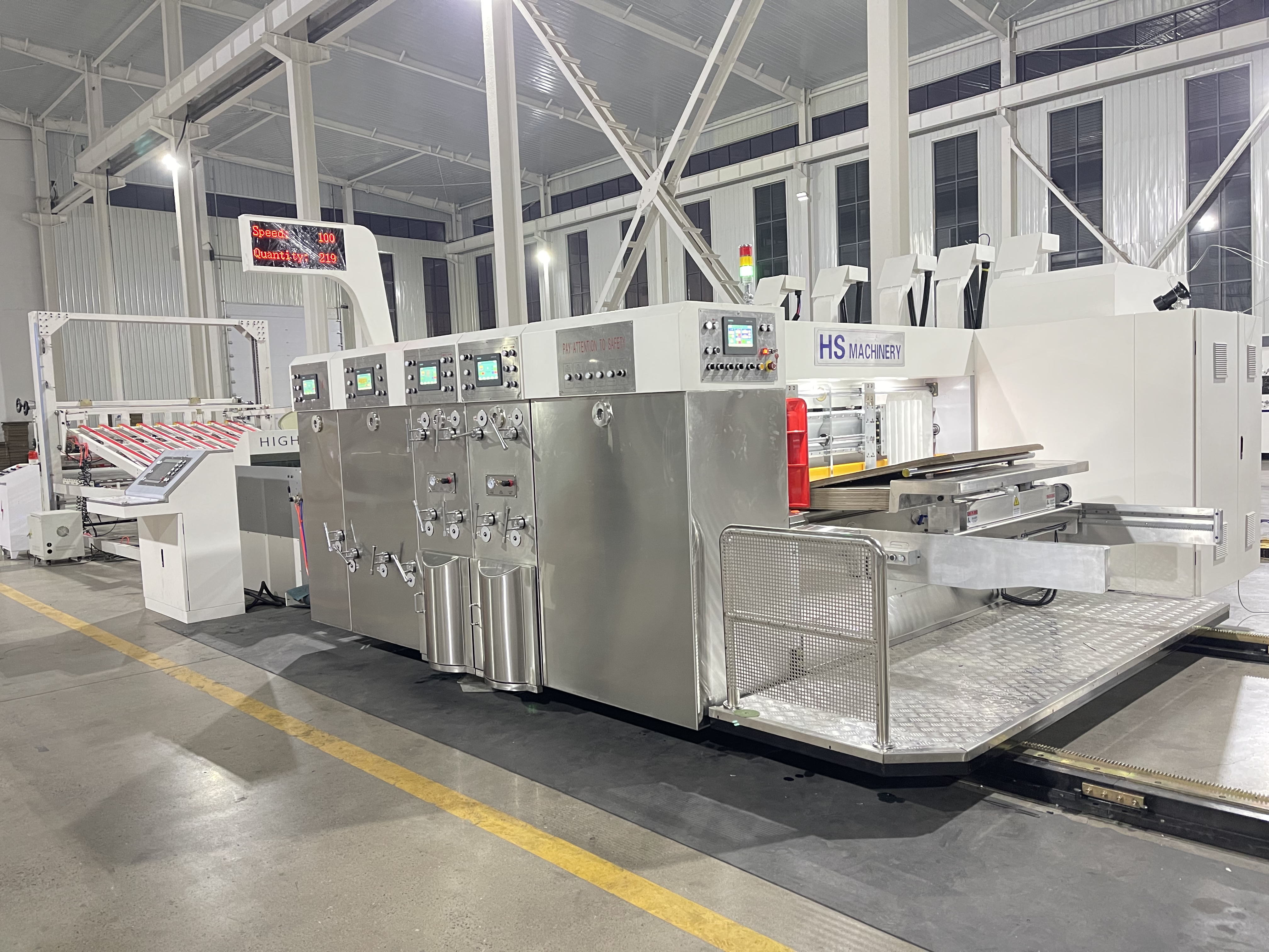 Water Based Ink Type Flexo Printing Machine For Corrugated Carton