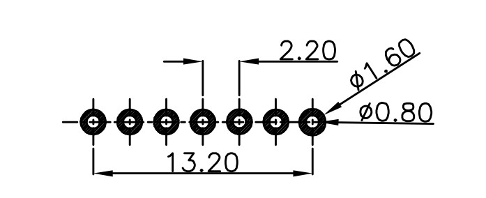 5A Magnetic Connectors 7 Pin Magnetic Male Female Connector Right Angle