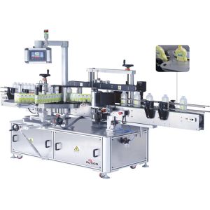 China Double Side Automatic Sticker Labeling Machine 45m/min Speed wholesale