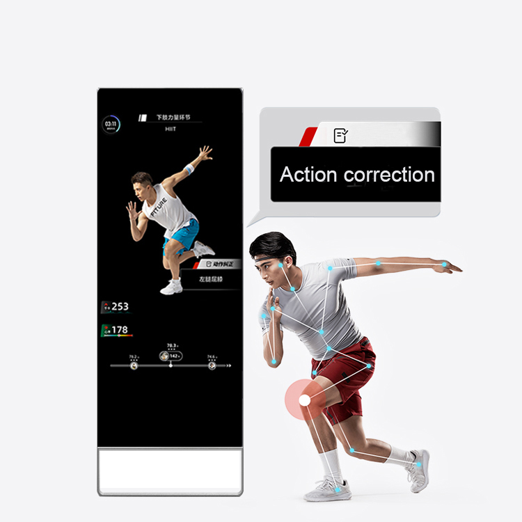 43-inch Android Fitness Mirror Body Fat Calculation Intelligent Health System Magic Mirror
