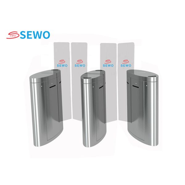 40people/Min Sliding Gate Turnstile Full Height For Bus Station / Office Building