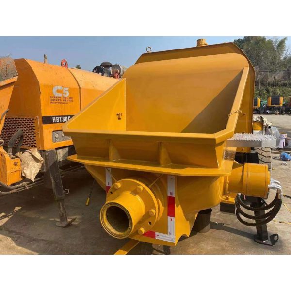 Rexroth Used Shacman Stationary Concrete Pump HBT60C 6830×2125×2685mm