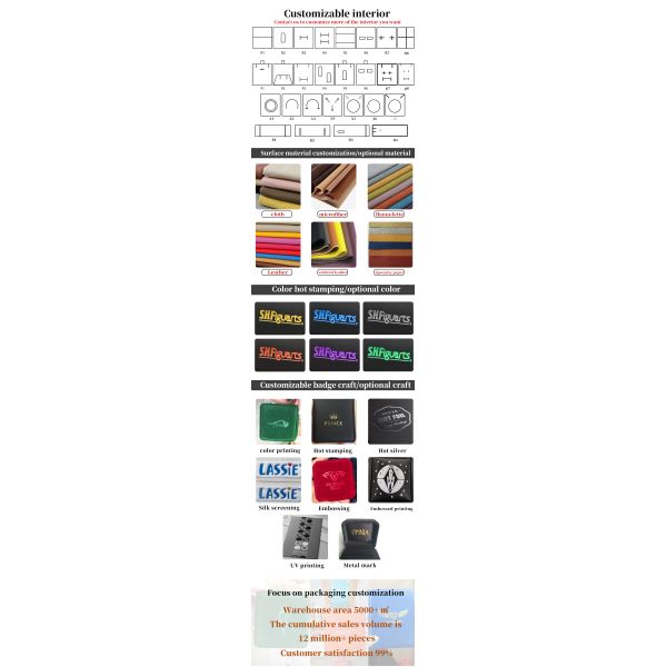 Custom Logo Light Gold LED Jewelry Box For Bracelet Necklace Earrings Ring Packing