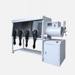 China Air Purification System Nitrogen Vacuum Chamber With Gloves 2 Ports wholesale