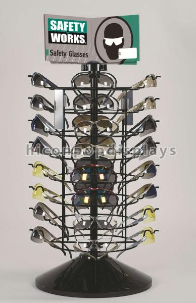 Quality Eyewear Countertop Spinner Display Rack Metal Wire Visual Merchandising for sale