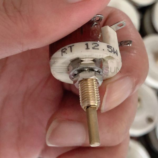12.5W Ceramic Wire Wound Rheostat Vitreous Enameled Variable