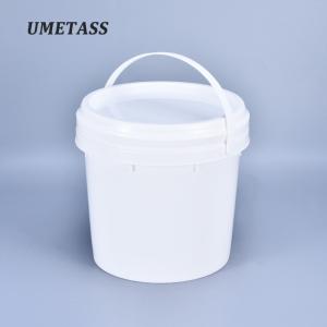 Food Grade Plastic Container Round Bucket With Handle And Lid Good Sealing 100% Material