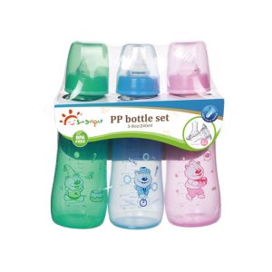 China Phthalate Free 250ml Standard Arc Baby Bottle Set wholesale