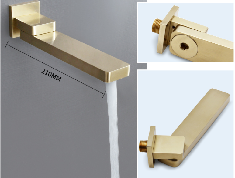 Wall Mounted European Swing Wash ODM Concealed Basin Mixer