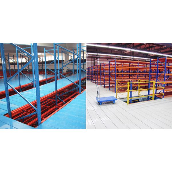 Steel Structure Garret Mezzanine Floor Platform  Heavy Duty Rack