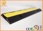 3 Channel Cable Protector Ramp Flexible Recycling Rubber One Meter Yellow Cover