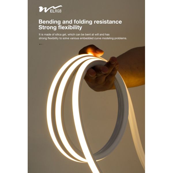 Embedded Silicone Sleeve Neon Led Strip 12V 24V Led Strip Dimmable