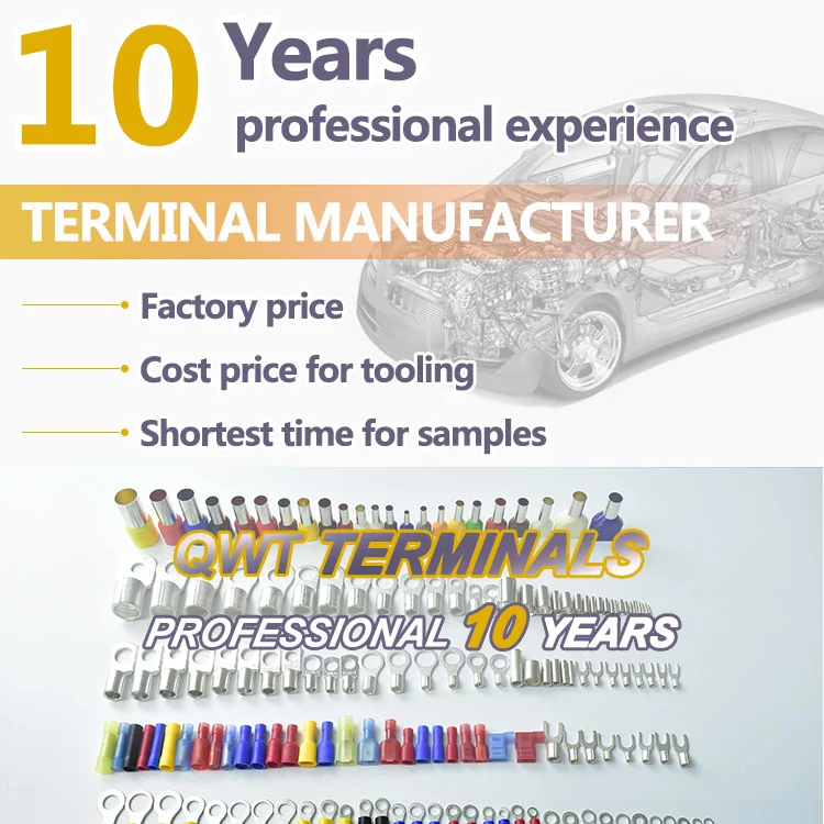 DF250 Flag TYPE Faston Terminal Sleeve Nylon Insulated Wire Harness Flame Retardant 187 250 Hard Sheath