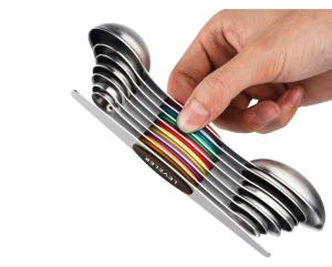 China Multifunction Stainless Steel Utensil Set , Nondeform steel measuring spoon set on sale