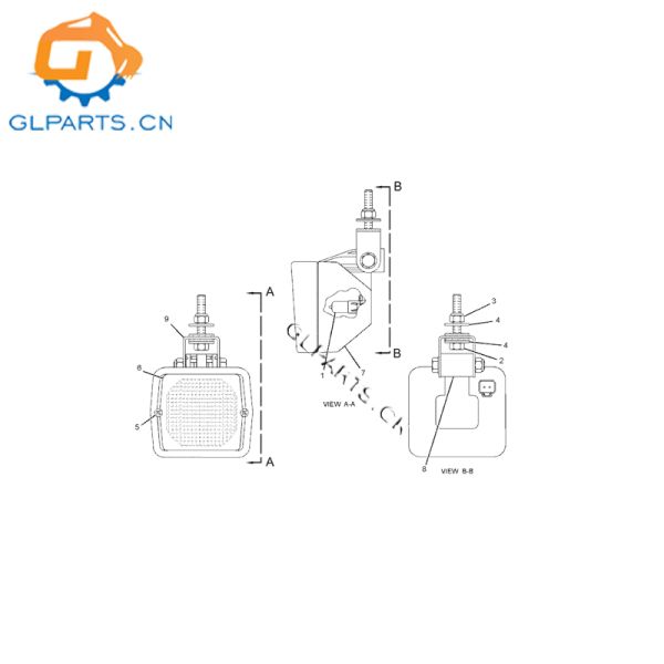 Lamp GP - Flood CA2196488 219-6488 For Cat Motor Grader 120M 953C 963D 160M