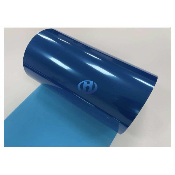 50 μm Blue PET Silica Gel Coating Protective Film for Metal Plastic Glass Ceramic etc in 3C industries