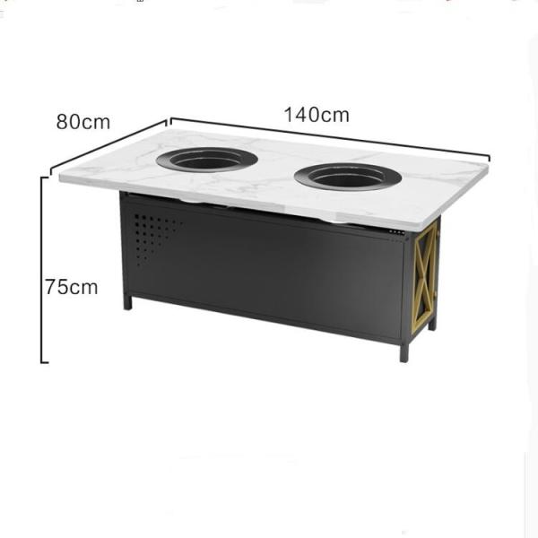 Quality Smokeless Hot Pot Table for sale