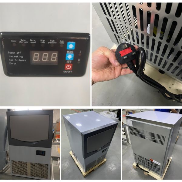 Ice Shaver Machine 100kg 24h Snowflake Ice Block Maker Automatic Commercial Snow Ice Making Machine for Business