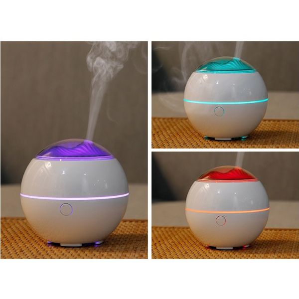 100ML Plastic Aroma Diffuser 7 Color Lights Portable Mini USB Mountain View Diffuser