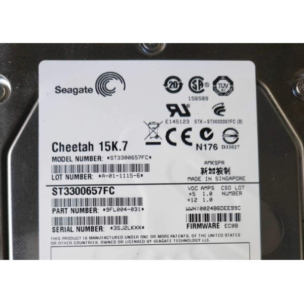 300GB 15K CX-4G15-300 Seagate Hard Disk 005048731 005048741 005048950 24 Hours Delivery