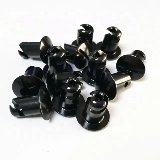 Universal 7/16"x.600" Black Quarter Turn Dzus Stud Aluminum Fastener Standard OE NO. for Universal Fitment and Durability