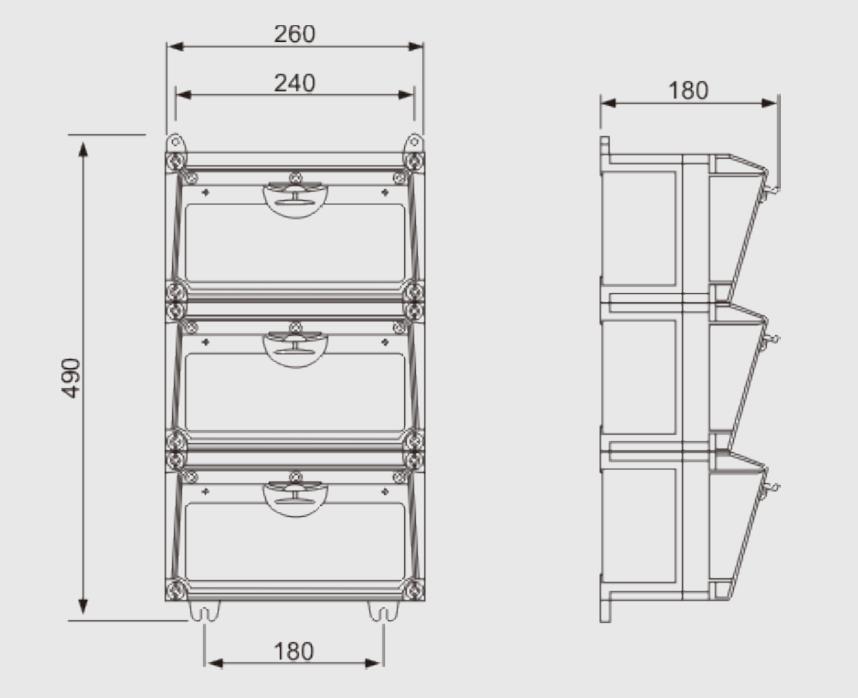 Wall Mounted Power Portable Combination Socket Board Box Industrial Electrical Distribution Boxes