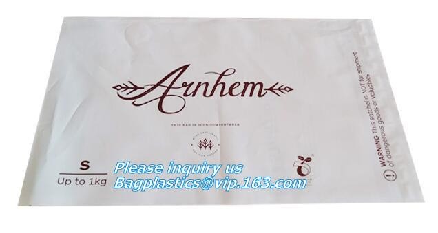 China manufacturer 100% biodegradable singlet bags with EN13432 BPI OK compost home ASTM D6400 certificates, BIO, ECO