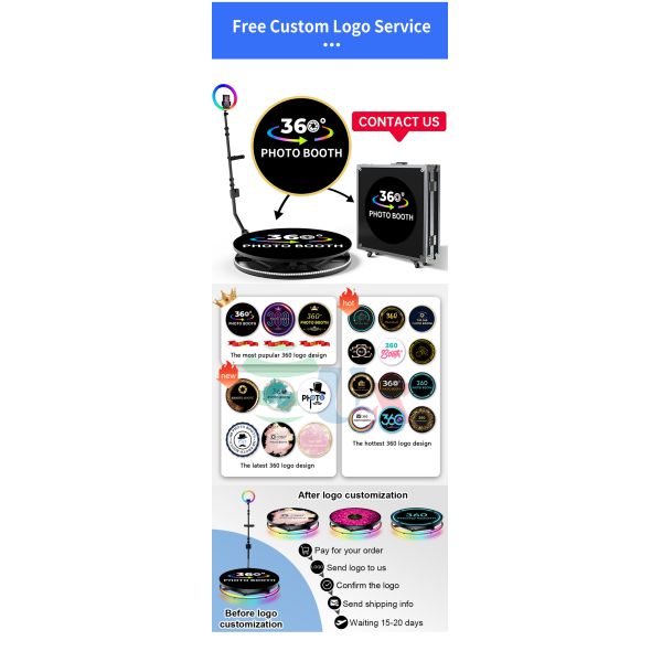 360 Degree Selfie Platform Business Photo Booth Camera Vending Machine for 1-6 People