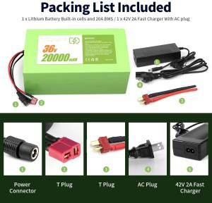 China Full Capacity 36 Volt Lithium Ion Battery Pack 8AH 10AH 12AH 14AH wholesale